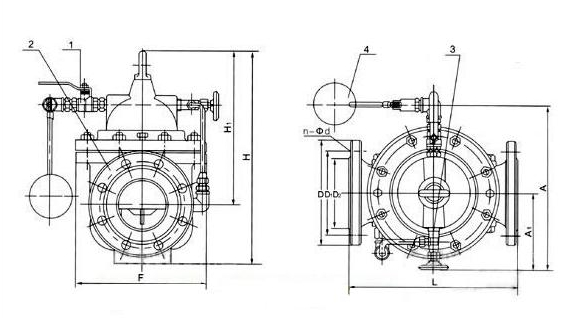 遙控浮球閥結構圖